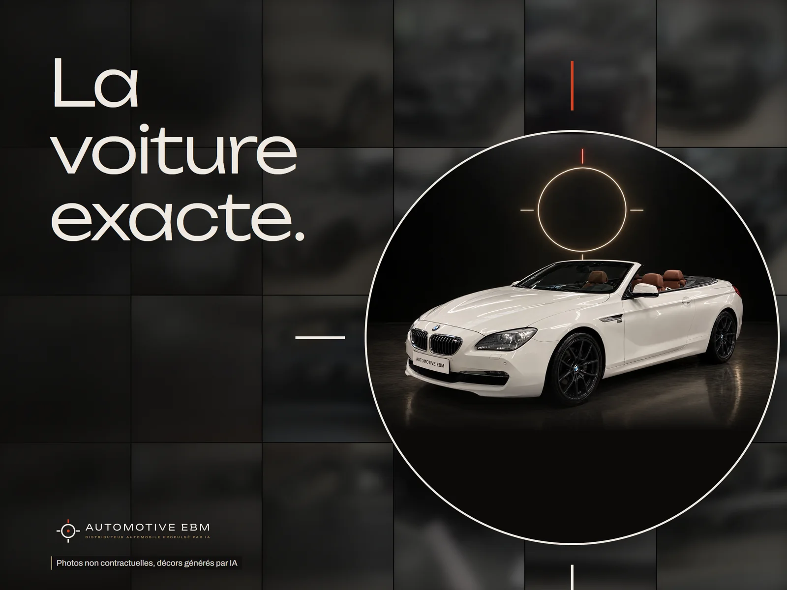 L'affiche 4 × 3 : La voiture exacte.