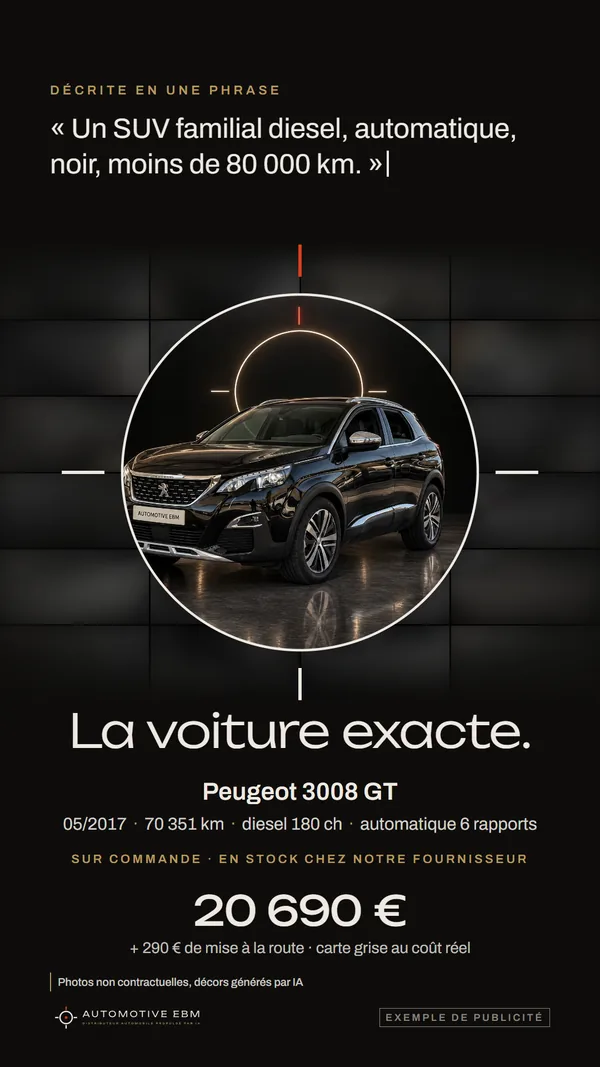 La story du 3008 : ses faits et son prix