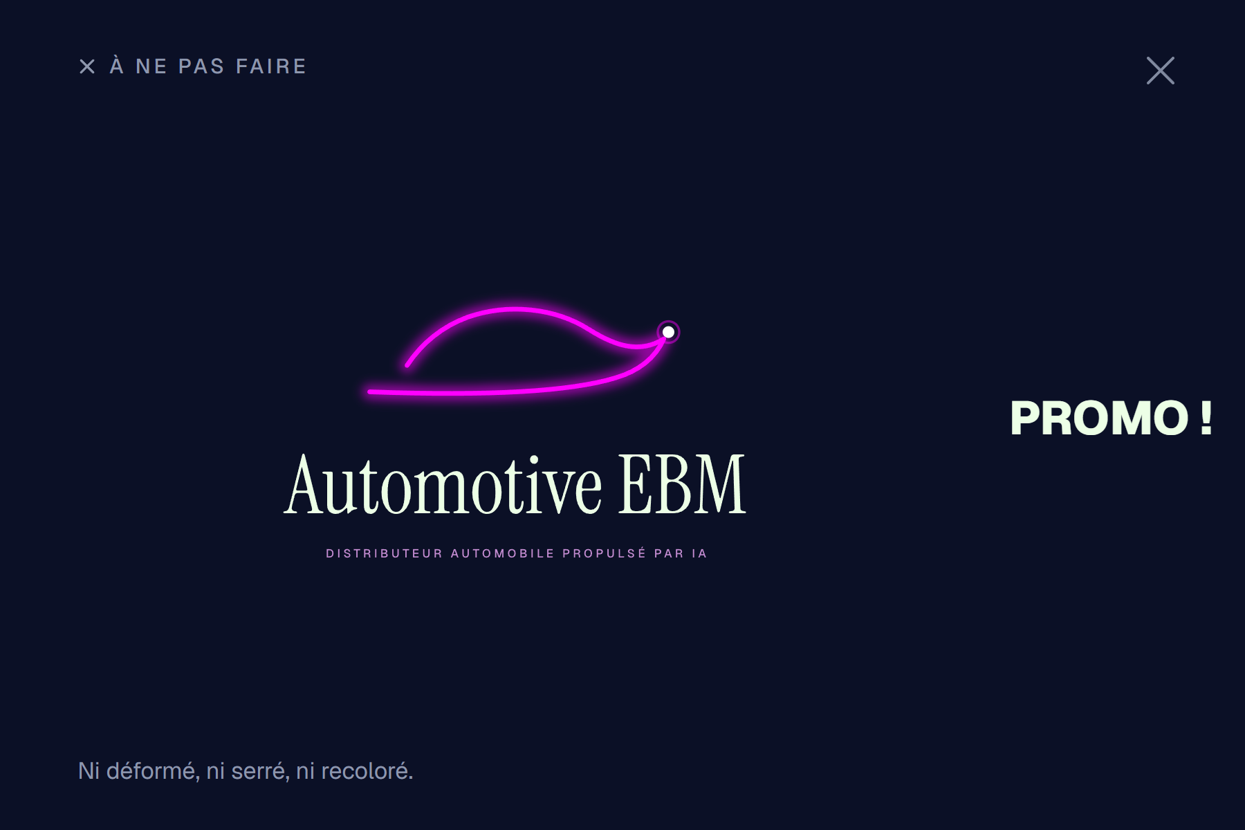 À ne pas faire : logo déformé