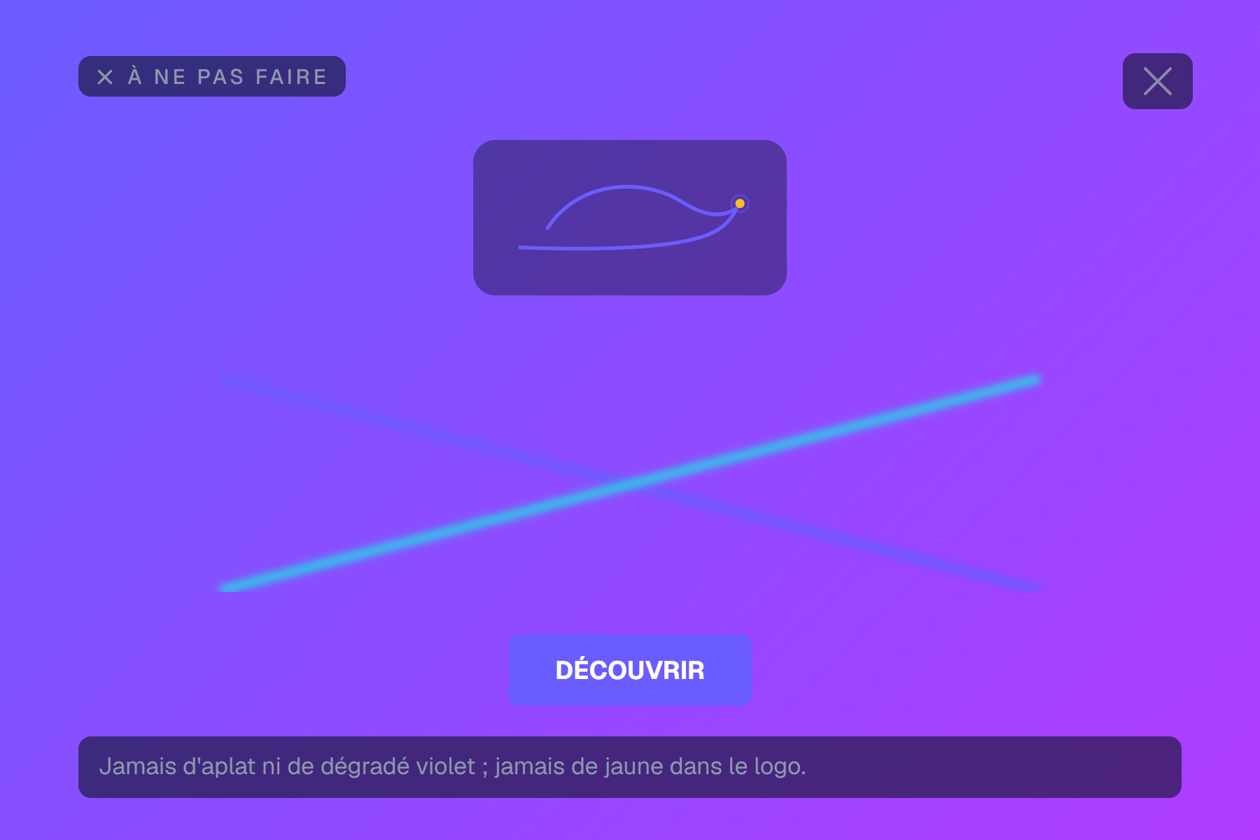 À ne pas faire : dégradé violet