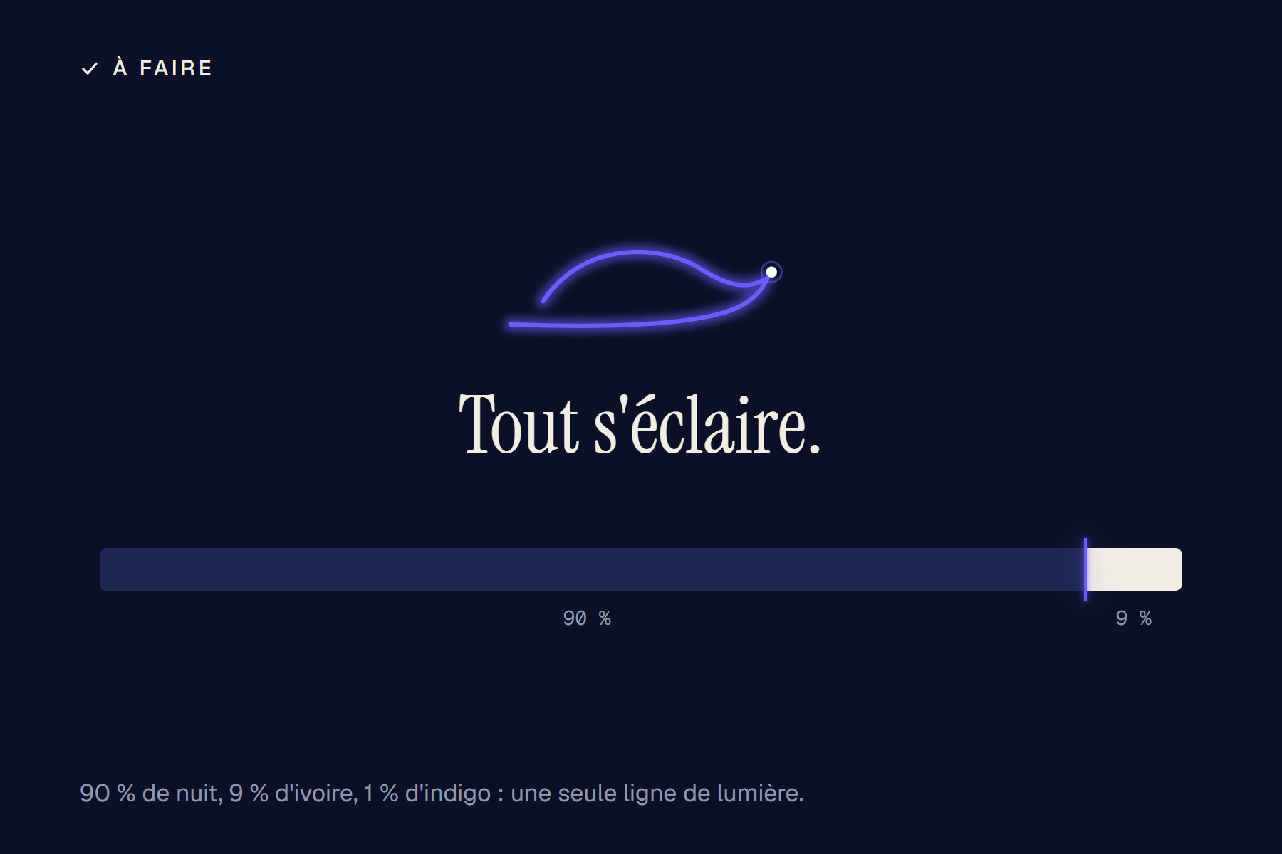 À faire : la règle des couleurs