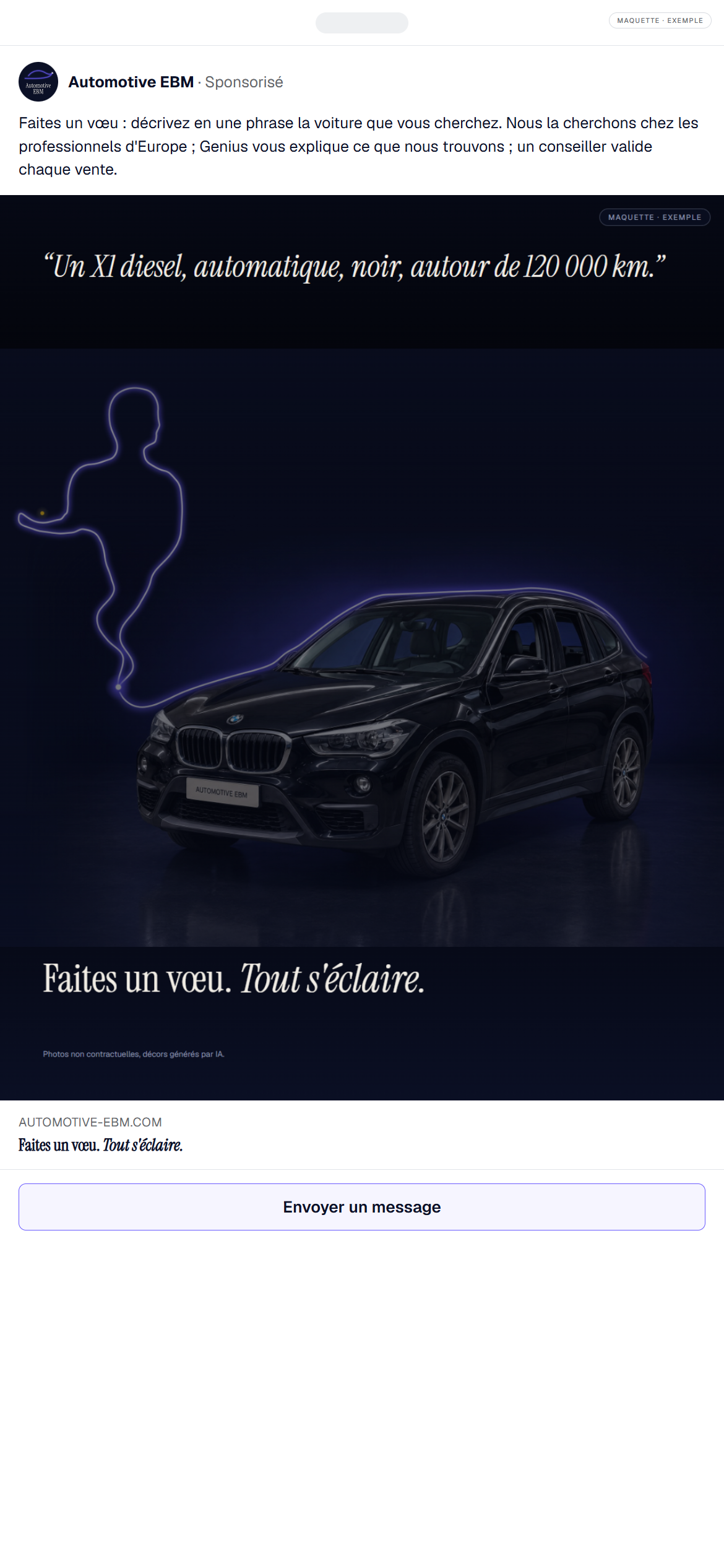La publicité dans le fil
