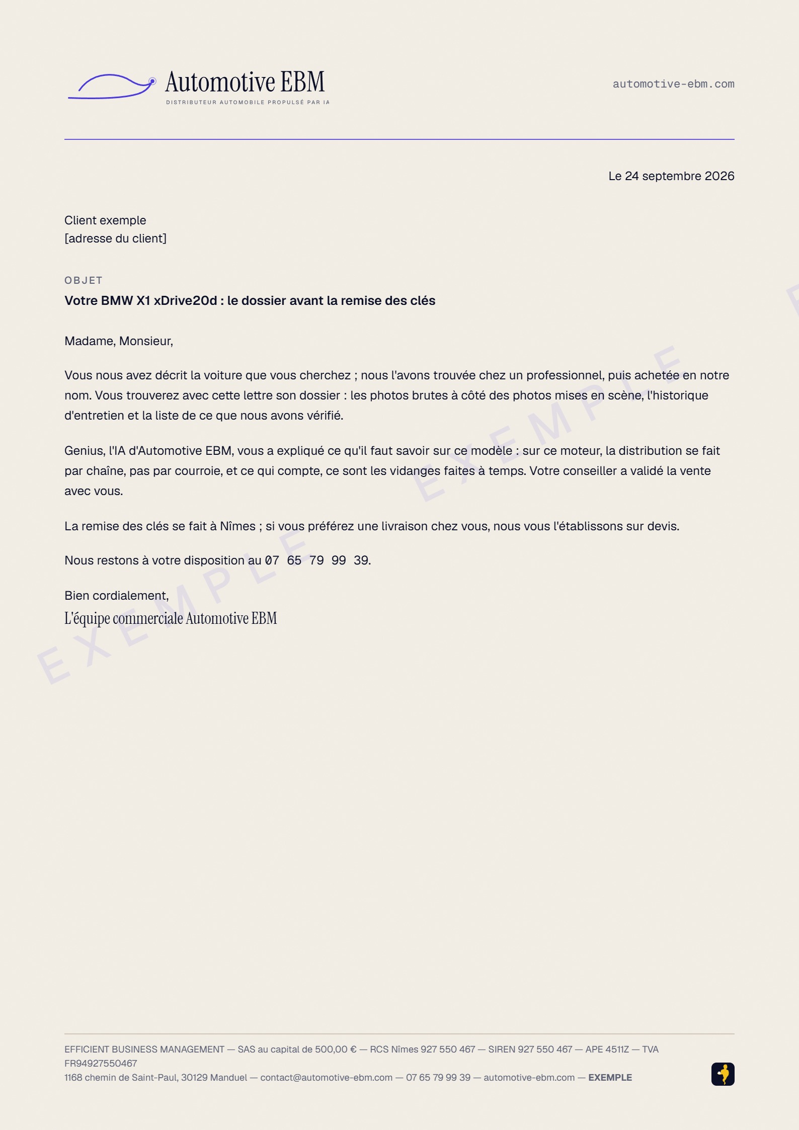 Papier à en-tête