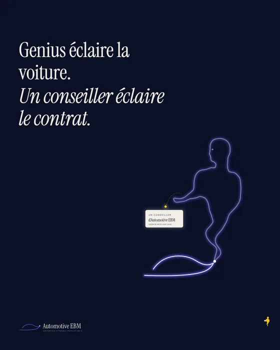 Publication : Genius éclaire la voiture, un conseiller éclaire le contrat.